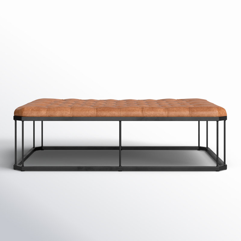 Wayfair leather coffee table discount
